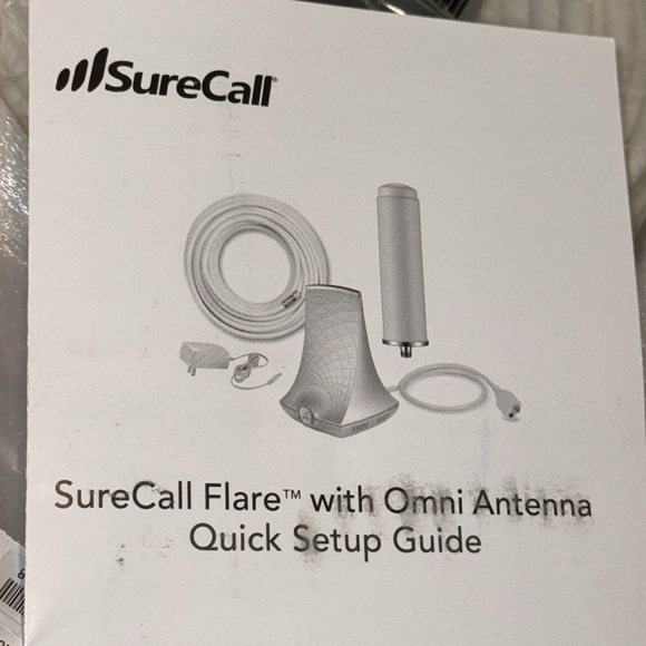 NWT SURECALL FLARE OMNI ANTENNA CELLULAR SIGNAL AND DATA BOOSTER 2500 SQ FT - Picture 16 of 16